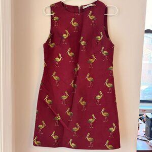 Alice and Olivia Jacquard Bird Dress